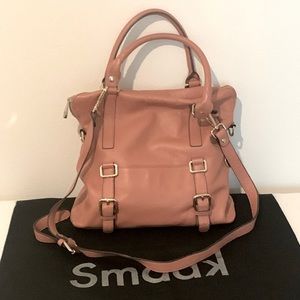 Genuine Leather Satchel Bag with Adjustable Shoulder Strap from Smaak Amsterdam